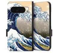 Etui Compatible avec Google Pixel 10 Pro Etui Folio Etui magnetique Katsushika Hokusai La Grande Vague de Kanagawa ¼uvre d'art