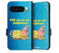 Etui Compatible avec Google Pixel 10 Pro XL Etui Folio Etui magnetique Patrick Étoile de mer Bob l'éponge Motif de série