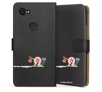 Etui Compatible avec Google Pixel 3a Etui Folio Etui magnetique Gary Bob l'éponge Produit sous Licence Officielle