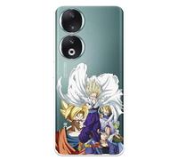Étui compatible avec Honor 90 Officiel Dragon Ball Guerriers Saiyans pour protéger votre téléphone portable Coque en silicone souple transparente avec licence officielle Dragon Ball
