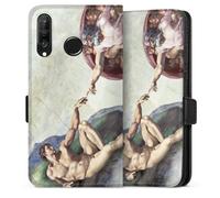 Etui Compatible avec Huawei P30 Lite Etui Folio Etui magnetique Michel-Ange ¼uvre d'art Peinture