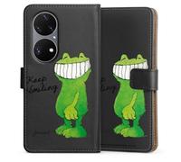 Etui Compatible avec Huawei P50 Pro Etui Folio Etui magnetique Grenouille Motivation Janosch