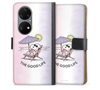 Etui Compatible avec Huawei P50 Pro Etui Folio Etui magnetique Snoopy Peanuts Produit sous Licence Officielle