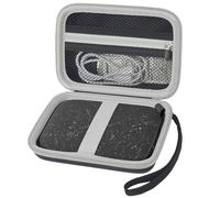 Étui compatible avec imprimante HP Sprocket Portable 2x3/Select 2,3 x 3,4/2ème édition, support de transport de voyage pour papier photo Zink, câble USB et autres accessoires - Noir (boîte uniquement)