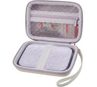 Étui compatible avec imprimante photo instantanée HP Sprocket Select Portable/2ème édition, support de voyage pour papier photo Zink, câble USB et autres accessoires (boîte uniquement) (blanc)