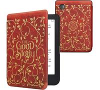 Étui Compatible Avec Kobo Clara 2e Coque-Étui À Rabat Magnétique Tablette Ereader Similicuir-Jaune-Orange-Rouge