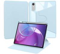 Étui Compatible avec Lenovo Idea Tab Pro Gen 2 13" 2026, Cuir PU à Rotation 360° avec Cadre TPU Antichoc, Support Pivotant et Porte-Stylet, Bleu Ciel