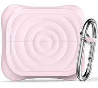 Étui Compatible avec Les Samsung Galaxy Buds 3 et Galaxy Buds 3 Pro, en Silicone Souple et Confortable, avec kit de Nettoyage, Rose