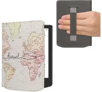 Étui Compatible Avec Pocketbook Verse/Pro/Color/Vivlio Light/Light Hd Coque-Étui À Rabat Magnétique Tablette Ereader Similicuir Avec Sangle-Noir-Multicolore