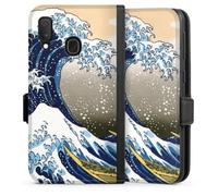 Etui Compatible avec Samsung Galaxy A20e Etui Folio Etui magnetique Katsushika Hokusai La Grande Vague de Kanagawa ¼uvre d'art