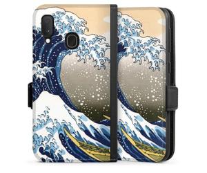 Etui Compatible avec Samsung Galaxy A20e Etui Folio Etui magnetique Katsushika Hokusai La Grande Vague de Kanagawa ¼uvre d'art
