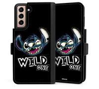 Etui Compatible avec Samsung Galaxy S21 5G Etui Folio Etui magnetique Lilo & Stitch Produit sous Licence Officielle Disney