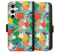 Etui Compatible avec Samsung Galaxy S24 Etui Folio Etui magnetique Lilo & Stitch Disney Film