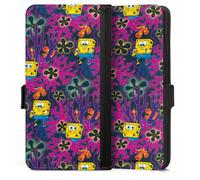 Etui Compatible avec Samsung Galaxy S25 Edge Etui Folio Etui magnetique Bob l'éponge Enfance Produit sous Licence Officielle