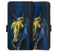 Etui Compatible avec Samsung Galaxy S25 Edge Etui Folio Etui magnetique Cheval Licorne Animal-Look