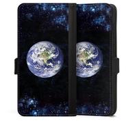 Etui Compatible avec Samsung Galaxy S25 Edge Etui Folio Etui magnetique Galaxie Terre Planète