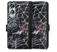 Etui Compatible avec Samsung Galaxy S25 Edge Etui Folio Etui magnetique Marvel Venom Méchant