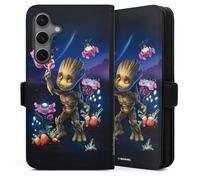 Etui Compatible avec Samsung Galaxy S25 Etui Folio Etui magnetique Les Gardiens de la Galaxie Baby Groot Marvel