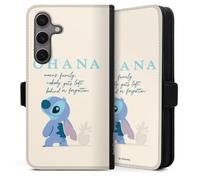 Etui Compatible avec Samsung Galaxy S25 Etui Folio Etui magnetique Lilo & Stitch Produit sous Licence Officielle Disney