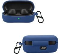 Étui Compatible avec Sony WF-C510, Étui en Silicone Souple, avec Clip en Forme de D, Étui de Protection pour Sony WF-C510-Bleu