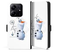 Etui Compatible avec Xiaomi Redmi Note 14 5G Etui Folio Etui magnetique La Reine des Neiges 2 La Reine des neiges Olaf Disney