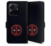 Etui Compatible avec Xiaomi Redmi Note 14 5G Etui Folio Etui magnetique Marvel Deadpool Logo
