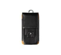 Étui Ceinture pour Smartphone 5.5 pouces Porte-carte Simili cuir Effet rétro Noir