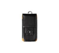 Coque et étui téléphone mobile Avizar Etui Compatible Ceinture Smartphone 5.5 pouces Porte-carte Simili cuir Effet rétro Noir
