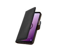 Etui Compatible Galaxy S9 Housse Compatible cuir folio portefeuille fonction support noir Coque Compatible gel