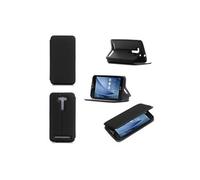 Etui Compatible luxe Asus ZenFone 2 Laser ZE550KL 5,5 pouces noir Ultra Slim Cuir Style avec stand - Housse Compatible Coque Compatible de protection