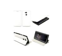 Etui Compatible luxe Sony Xperia XA2 Ultra blanc Slim Cuir Style avec stand - Housse Compatible Coque Compatible de protection Sony XA 2 Ultra 4G