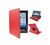 Étui Cool pour iPad 2/iPad 3/4 en Similicuir Rouge (Support)