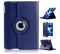 Etui coque bleu pour Nouvel Apple iPad Air 13 2024 M2 5G rotatif 360 degrés - Housse protection pochette case cover bleue