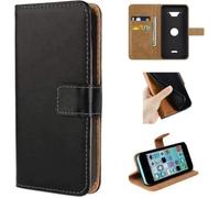 Etui Coque Crosscall Core X4 - Noir en PU Cuir avec protection antichoc Support fonction Pochette téléphone