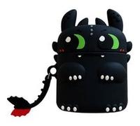 Etui Coque de protection en silicone antichoc pour votre Apple AirPods - Dragon noir G