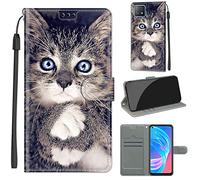 Etui Coque pour Oppo A72 5G / Oppo A73 5G / Oppo A53 5G, Protection Etui Housse en Livre, [Emplacements Cartes] [Fonction Support], Compatible pour Oppo A72 5G / A73 5G / A53 5G