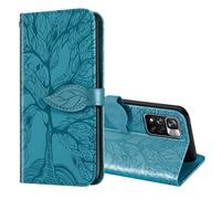 Etui Coque pour Xiaomi Redmi Note 11 Pro 5G/4G - RASENA - Protection Housse Antichoc PU Portefeuille - Bleu