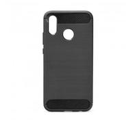 ETUI COQUE PROTECTION ARRIERE HUAWEI P20 LITE FORCELL CARBON CASE Noir