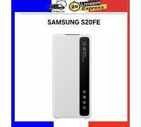 Étui Coque Smart Clear View Cover Samsung S20FE 5G Blanc Cloud - Officiel