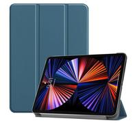 CoreParts Cover for iPad Pro 12.9 2021 for iPad Pro 12.9-inch 5th SPARES (for iPad Pro 12.9-inch 5th Gen (2021) Tri-Fold Caster Hard Shell Cover with Auto Wake Function - Dark Green)