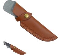 Étui Couteau Cuir Fourreau Sac - Lame Pliante De Chasse Transport En Pour Couteaux Poche À Vintage Marron Côté Tirant Outdoor Camping Portable Protection Ceinture Pliable