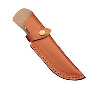 Etui Cuir pour Couteau à Lame de 4,7" - Gaine Portable avec Fermeture à Pression et Boucle Ceinture pour Barbecue, Camping en Plein Air, Halloween (Sans Couteau)