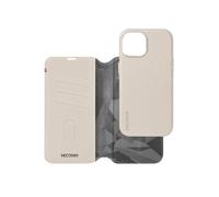 Etui Cuir pour iPhone 15 Plus Coque détachable Anti-chutes 1.2m Portefeuille Compatible MagSafe Clay