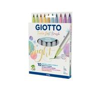Etui de 10 feutres GIOTTO Turbo Soft Brush pastel - assortis pastels