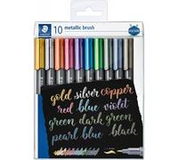 Etui De 10 Marqueurs Métallisés Staedtler Pointe Pinceau