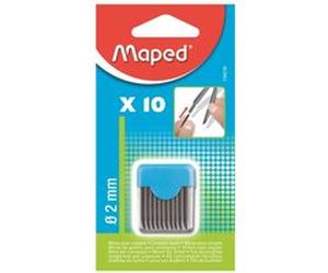 Etui de 10 mines de compas Maped 2 mm G