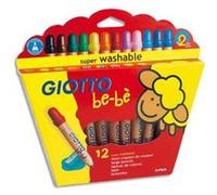 Etui de 12 crayons de couleur be-bè maxi bois + taille crayons, mine large Ø 7 mm G