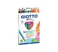 Etui de 12 crayons de couleur triangulaires GIOTTTO MEGA TRI - assortis