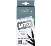 Cretacolor Studio Lot de 12 crayons graphite DRAWING