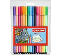 Etui de 15 feutres de dessin STABILO Pen 68 - pointe moyenne